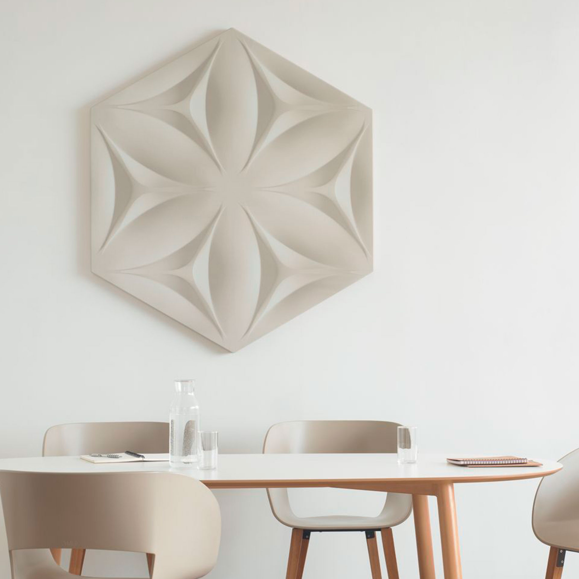 Paneles acústicos instalados por DK Comercial Decoración