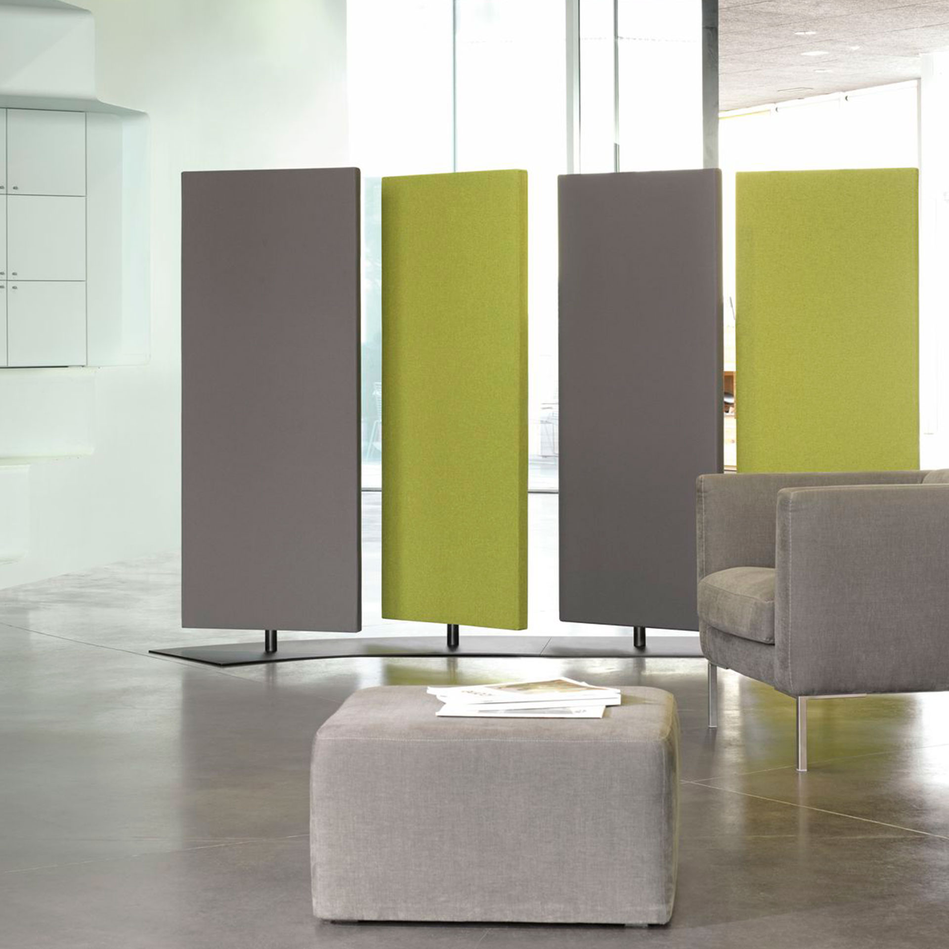 Paneles acústicos instalados por DK Comercial Decoración
