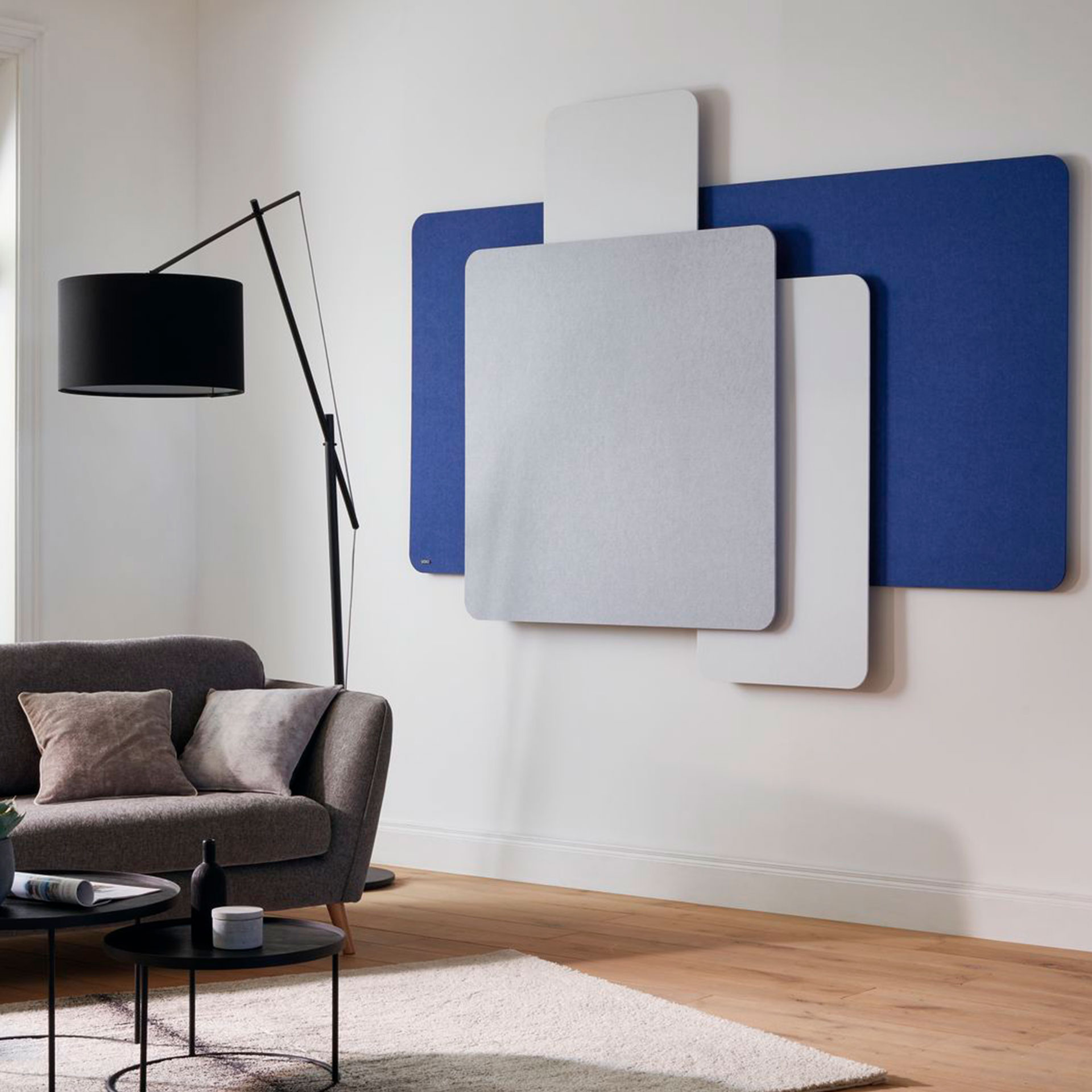 Paneles acústicos instalados por DK Comercial Decoración